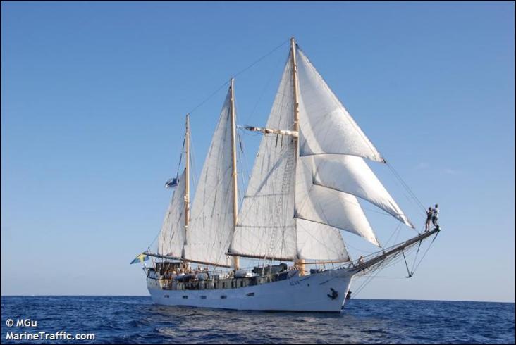 L’Älva est un schooner bermudien à coque acier