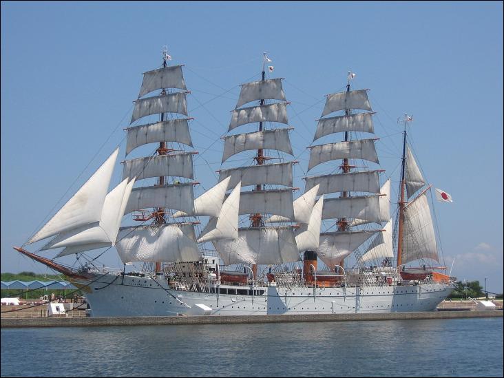 Le Kaiwo Maru est un quatre-mâts barque