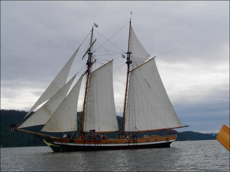 Le Pacific Swift est une goélette à hunier